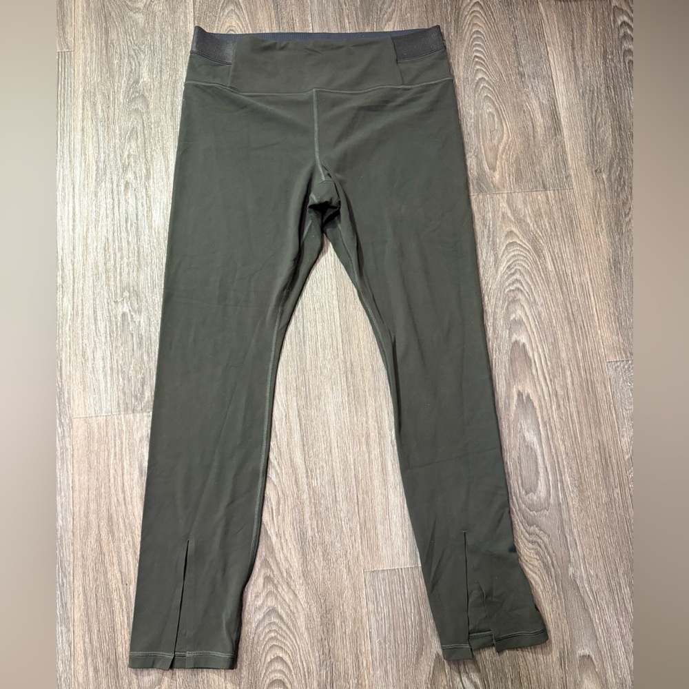 Olive Green Stretch Leggings